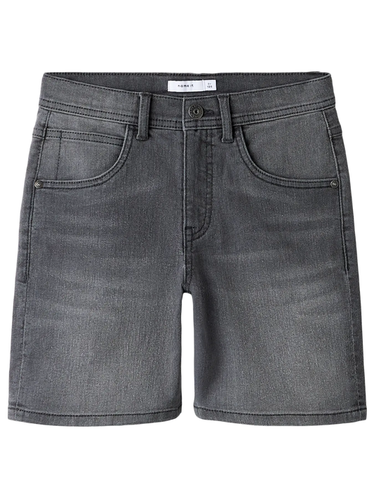 Name it: Robbe: jeans short medium grey denim
