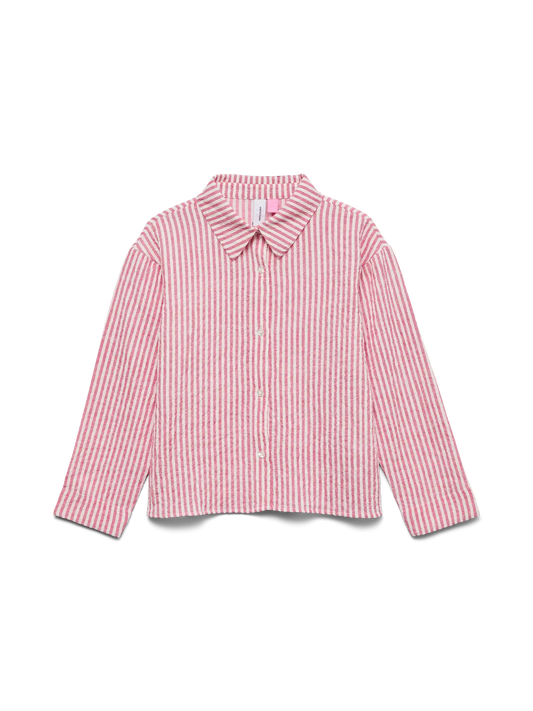 Vero Moda: Blouse gestreept wit-rood