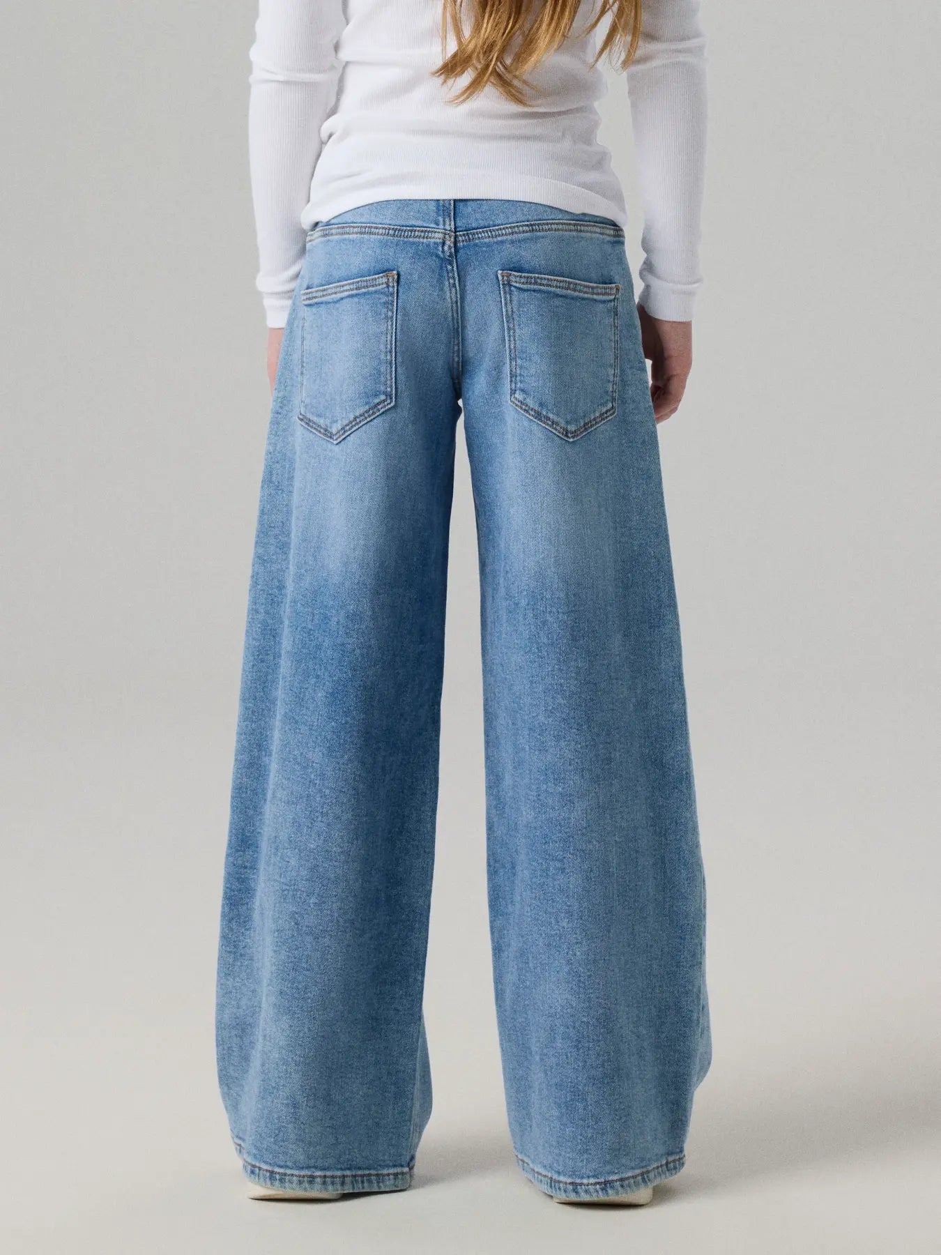 Name it: Elly:X wide jeans medium blue denim