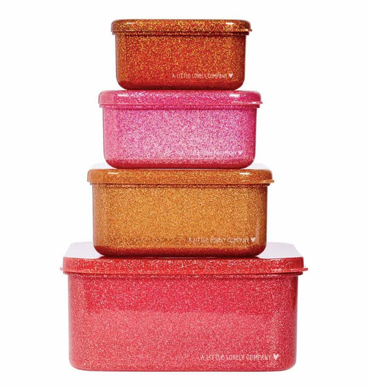 A Little Lovely Company: Lunch & snackboxset: autumm pink