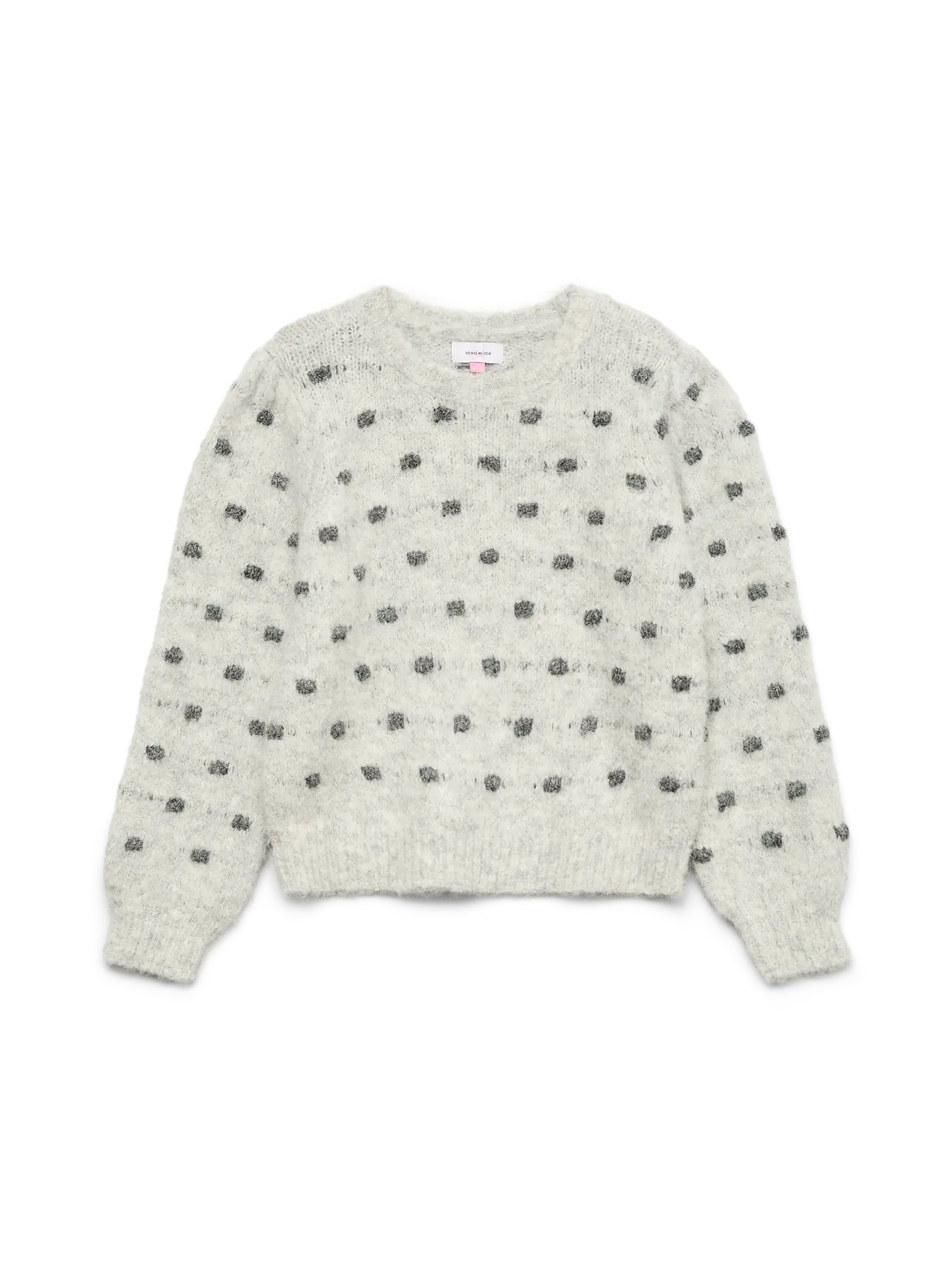 Vero Moda girl : knit light grey dots
