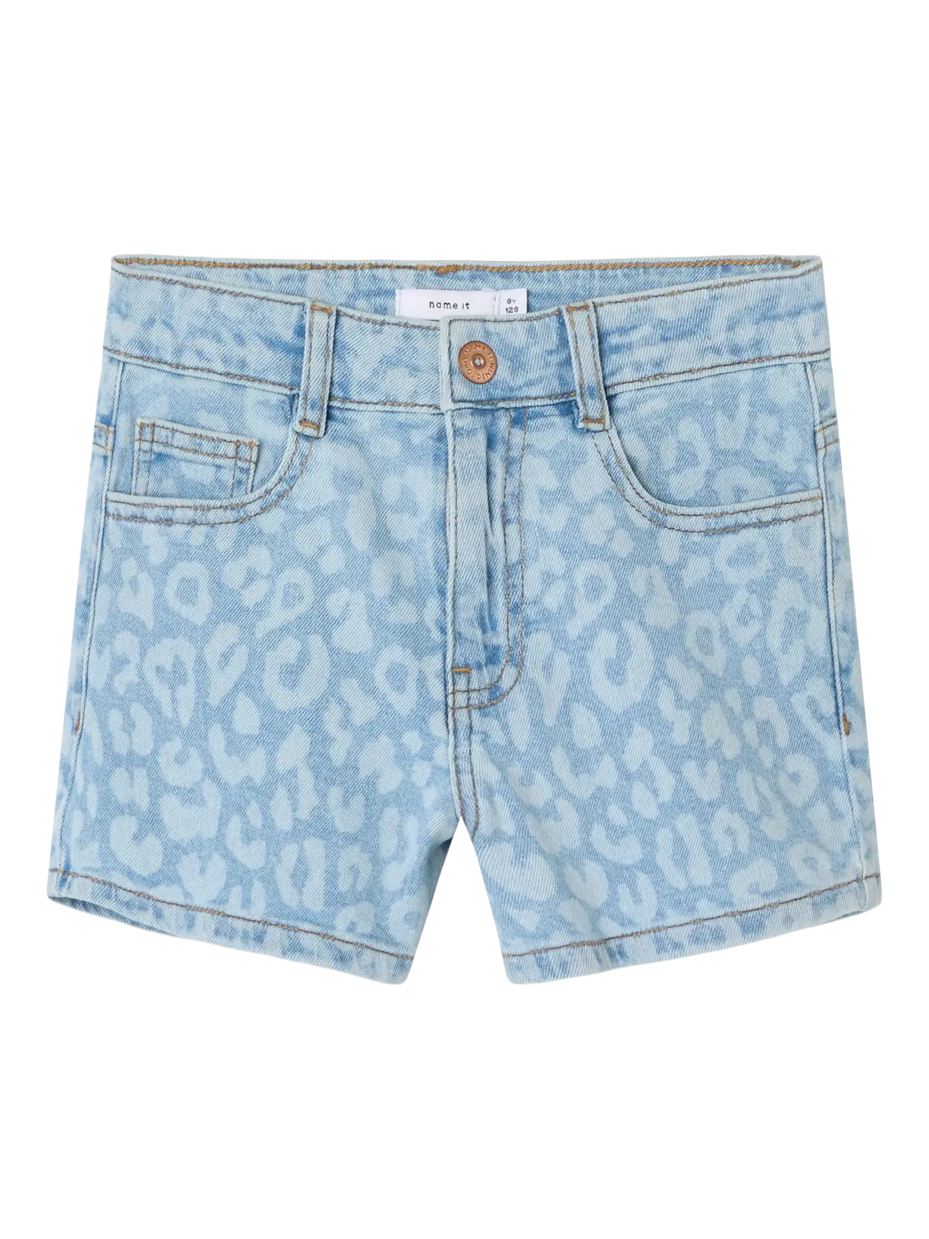 Name it: olivia: Short leopard jeans