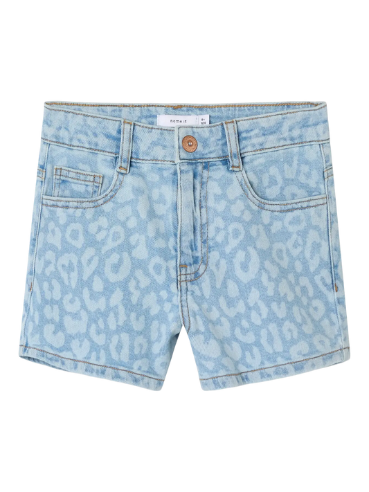 Name it: olivia: Short leopard jeans