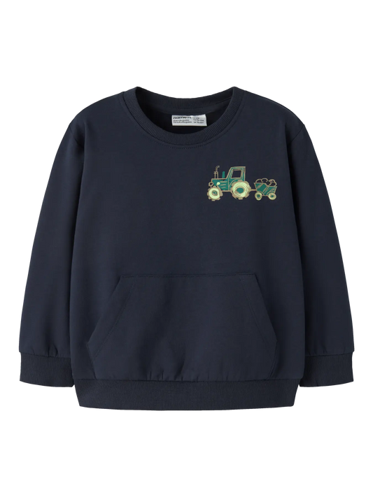 Name it: sweater tractor