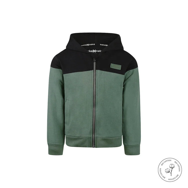 Koko Noko: Vest met kap bio katoen