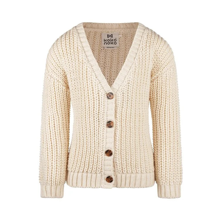 Koko Noko:  gebreid vest off white