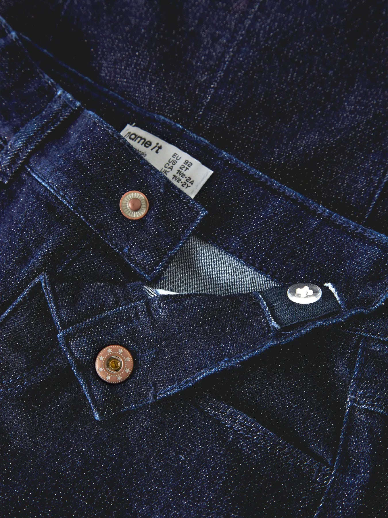 Name it: Dark blue glitter skirt