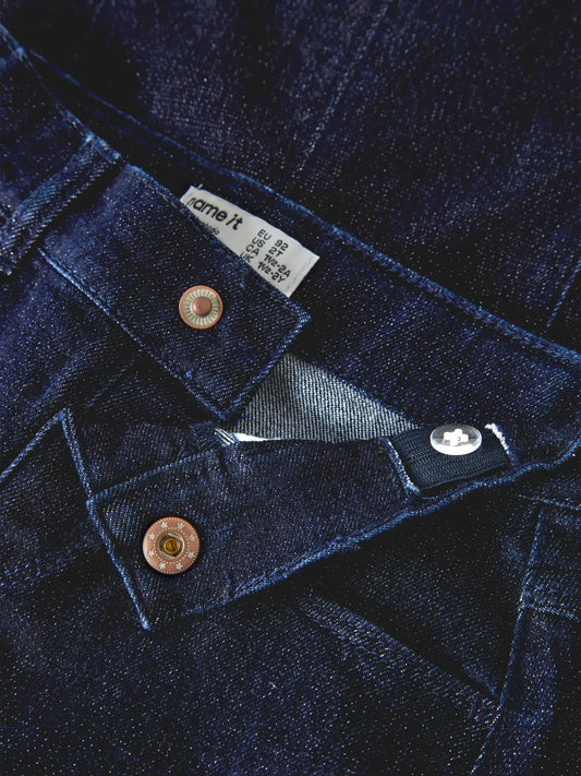 Name it: Dark blue glitter skirt