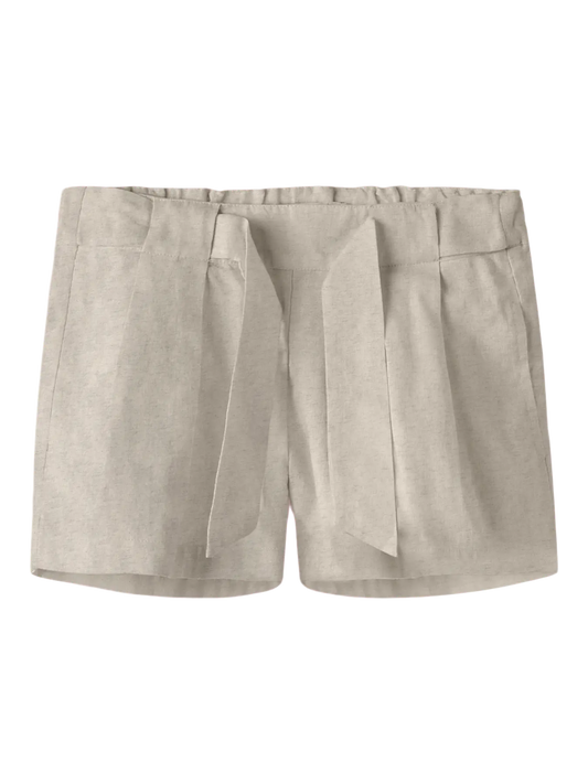 Name it: short linnen beige