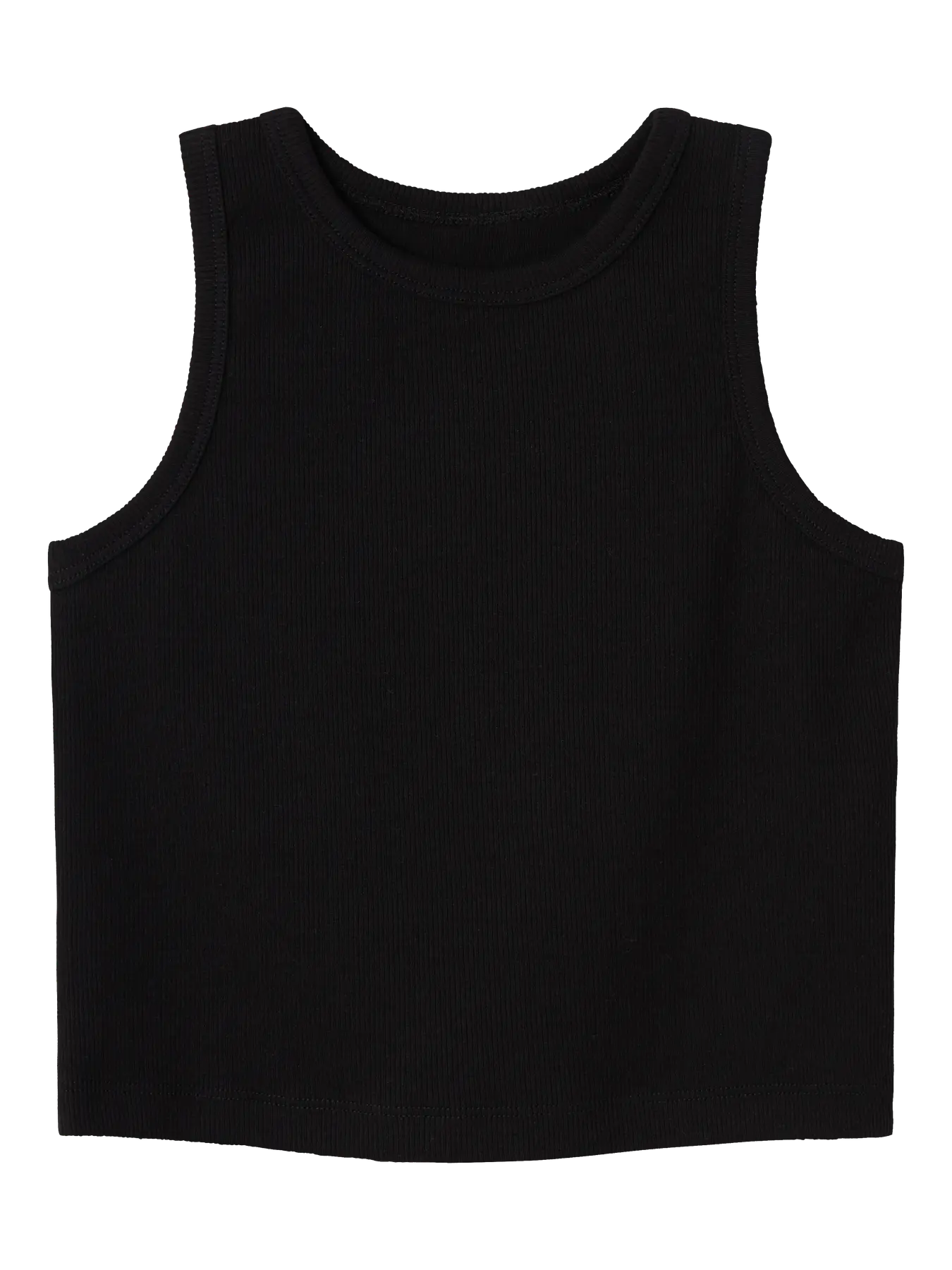 Name it: Short crop top ribble black