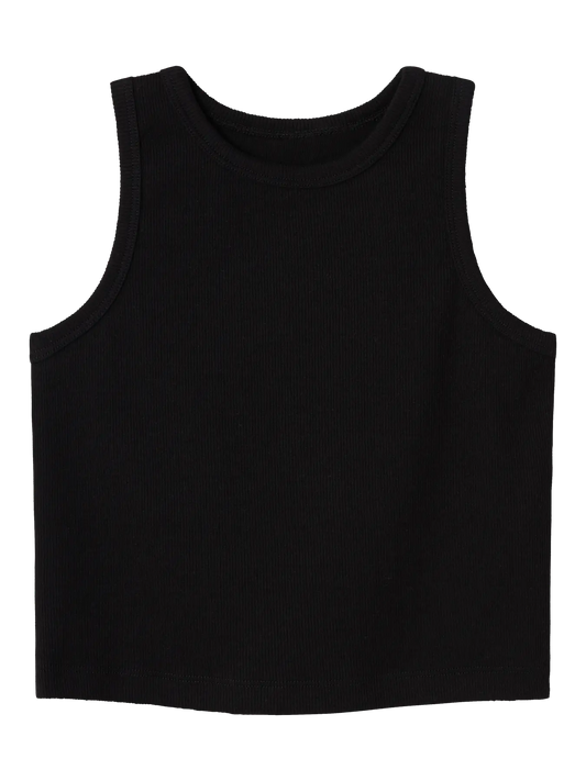 Name it: Short crop top ribble black
