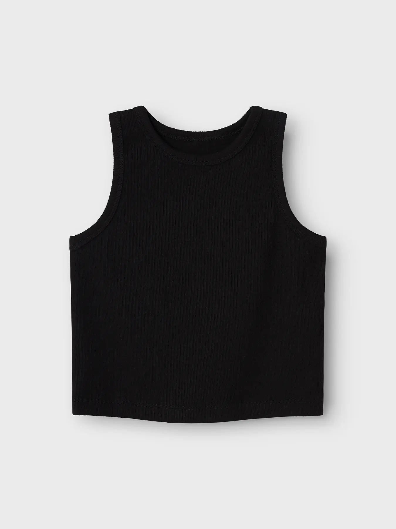 Name it: Short crop top ribble black