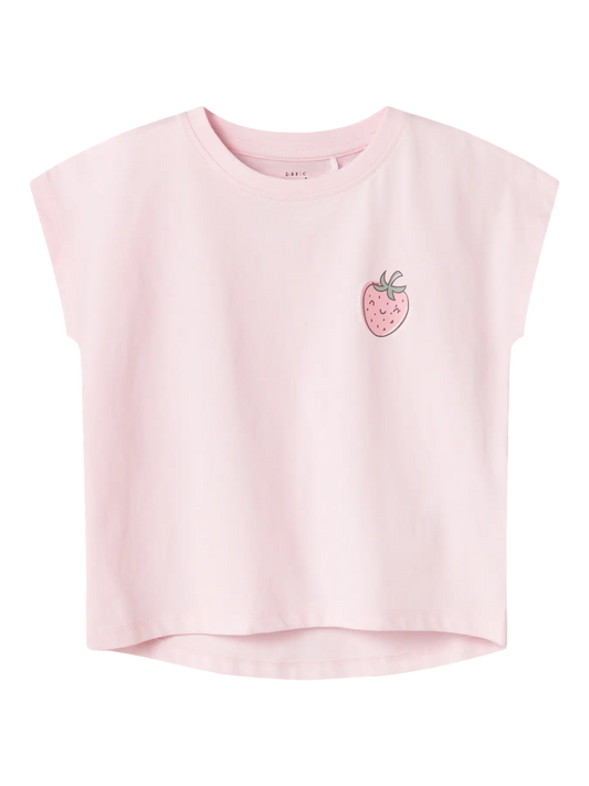 Name it: Shirt aardbei licht roze