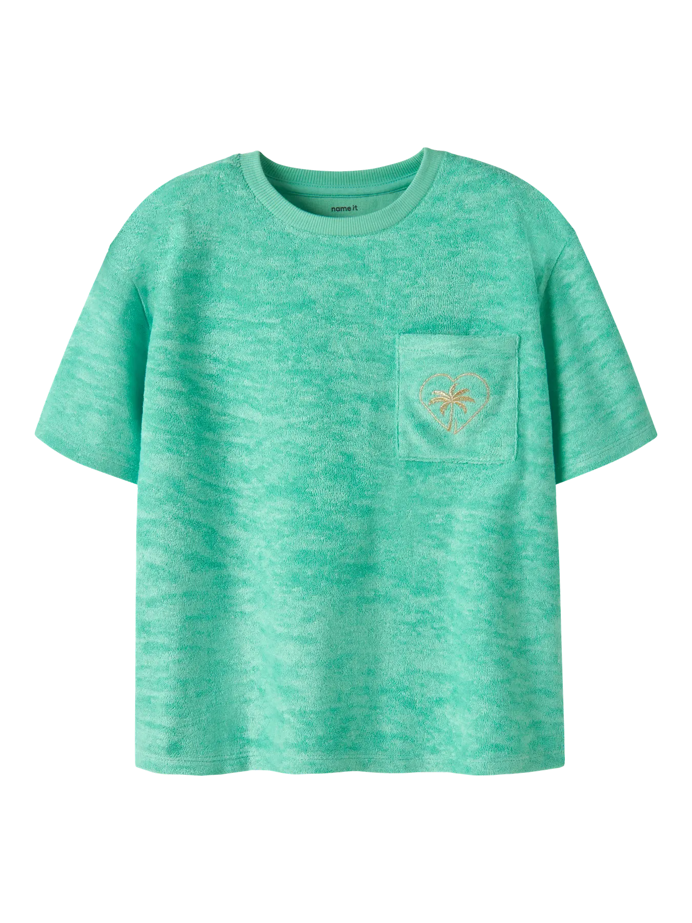 Name it: Shirt loose fit,badstof green