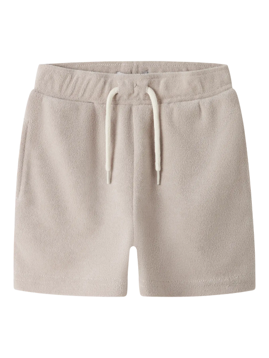 Name it: zandkleurige badstoffen short