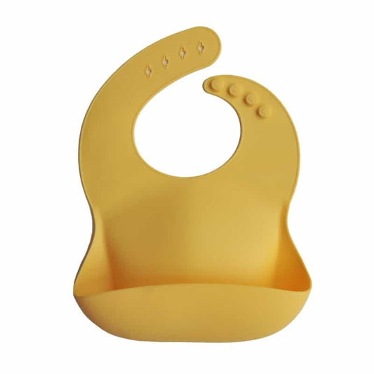 Mushie: SILICONE BIB - Mineral Yellow