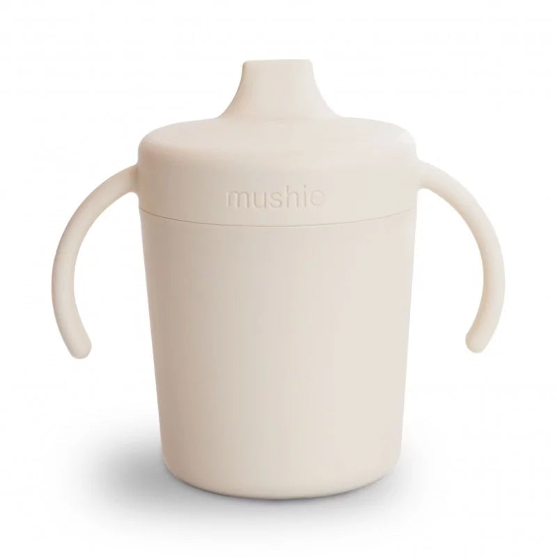 Mushie: training sippy cup vanaf 6 mdn ivory