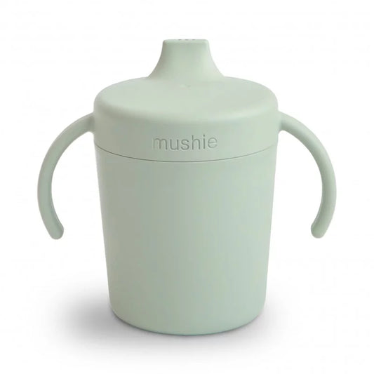 Mushie: training sippy cup vanaf 6 mdn sage