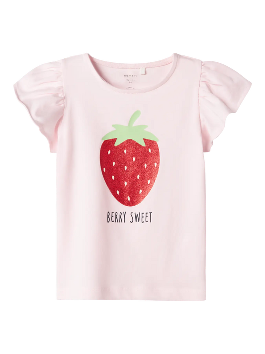 Name it: Shirt melange aardbei