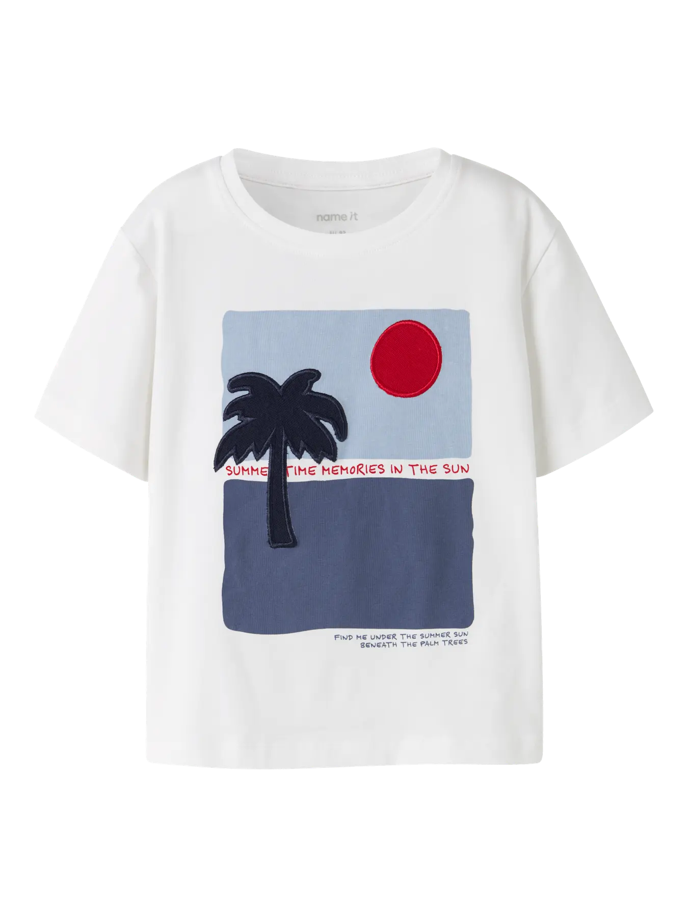 Name it: Shirt "Palmtree" white