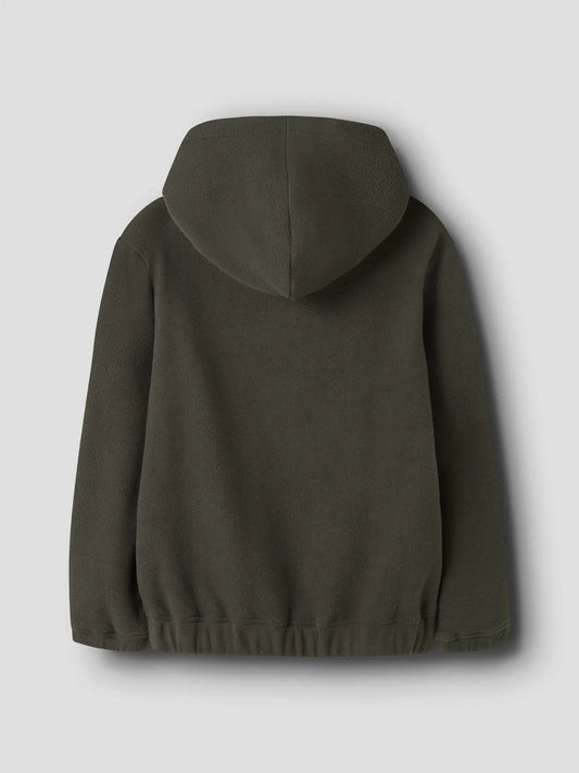 Name it: Hoodie fleece "Future" green