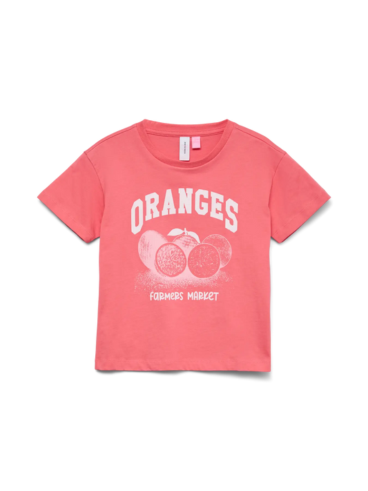 Vero Moda girl: shirt coral "Oranges"