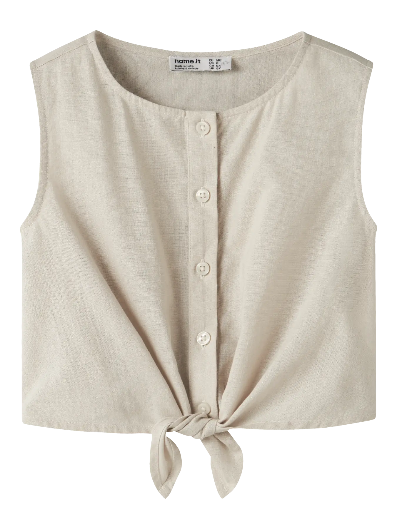 Name it: top linnen beige