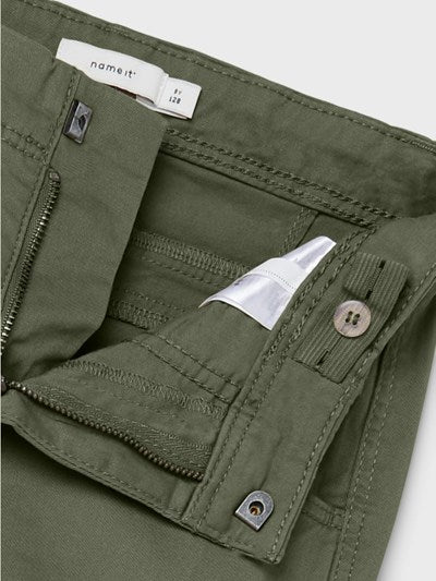 Name it: Noos collectie:Lucas: Cargo pants adjustable waist:Deep Lichen Green