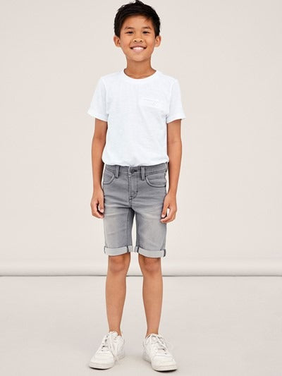 Name it: Paul :Noos collectie: Short super soft grey denim