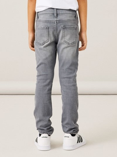 Name it: Noos collectie: Lester Slim jeans light grey