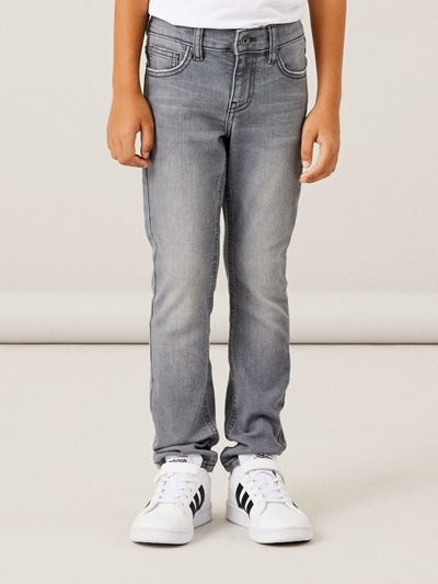 Name it: Noos collectie: Lester Slim jeans light grey