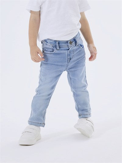Name it: Jarne Noos pants: slim: light blue denim
