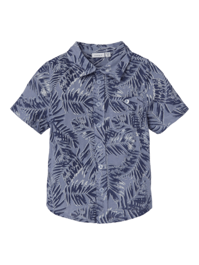 Name it: hemdje loose fit,  palm blauw