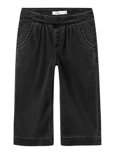Name it: INDI: soft wide jeans black denim
