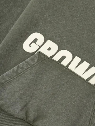 Name it: Hoodie sweater "growing" groen