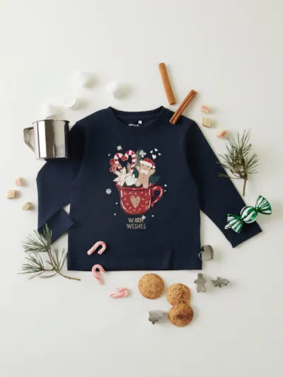 Name it: LS Kerstmis donker blauw