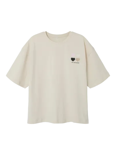 Name it: oversized t-shirt: live your dream offwhite
