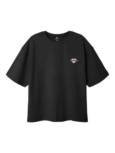Name it: oversized t-shirt: beautiful mood zwart