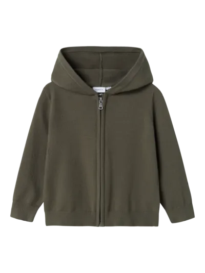 Name it: Vest knit olive green