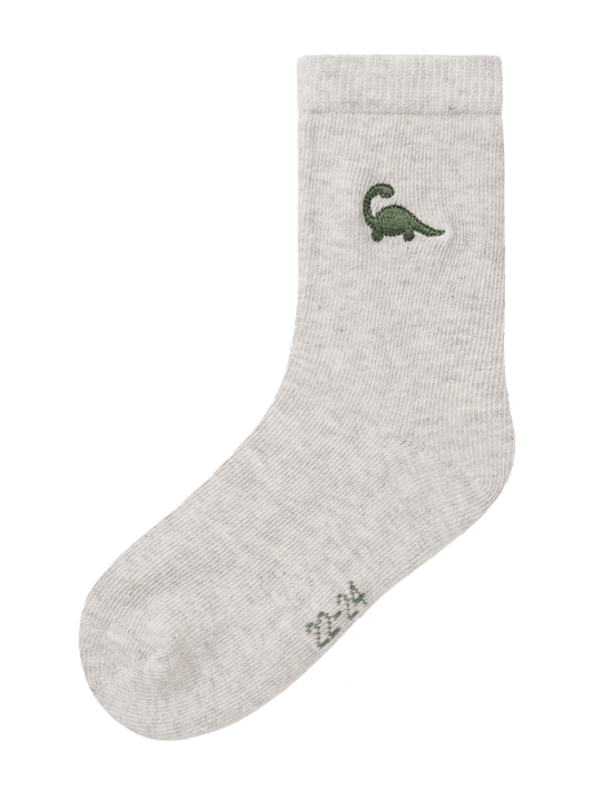 Name it: sokken dino grijs