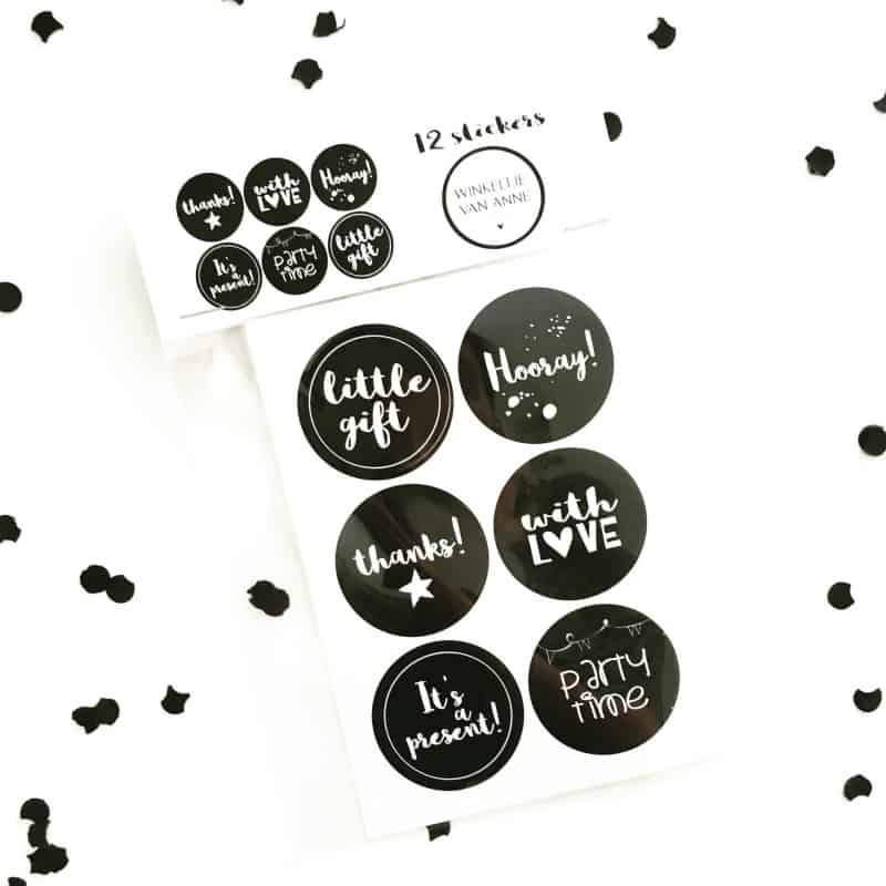 Stickervel: Leuke teksten