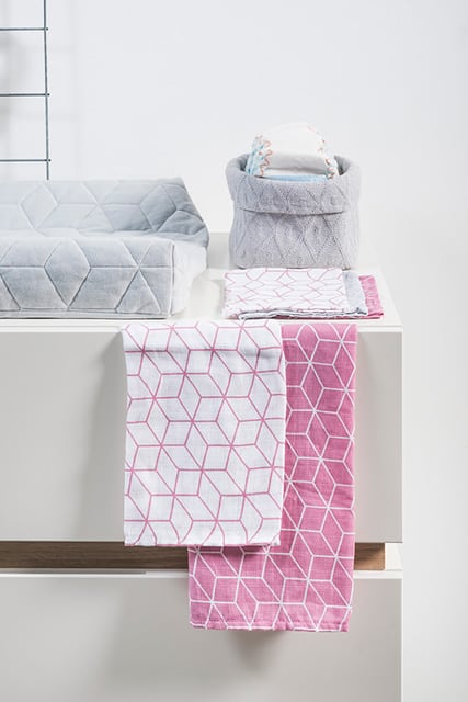 Jollein:Hydrofiele luier Graphic mauve