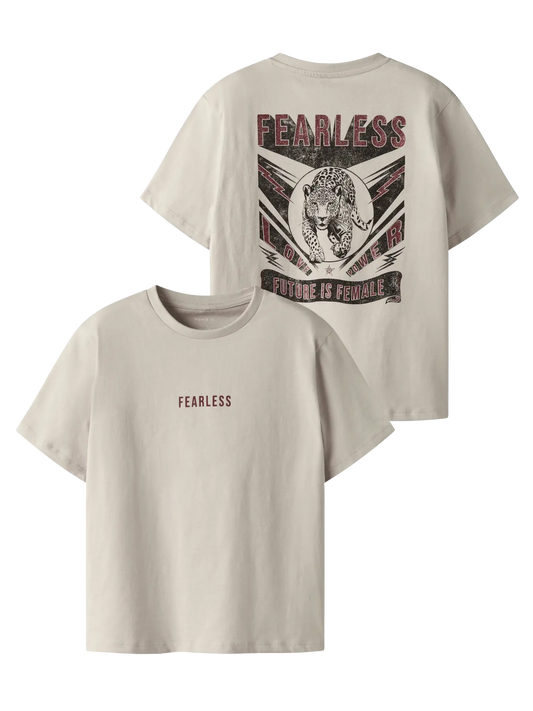 Name it: shirt loose fit tiger sand