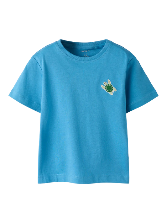 Name it: Shirt schildpad blauw
