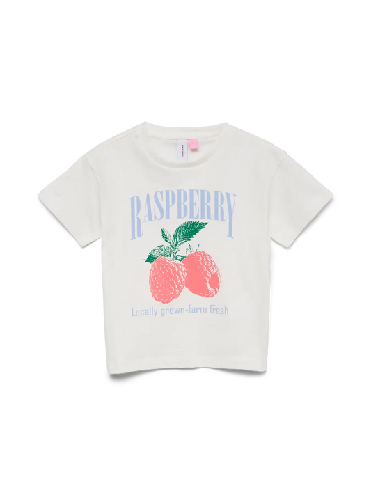 Vera Moda girl: shirt white "Raspberry"