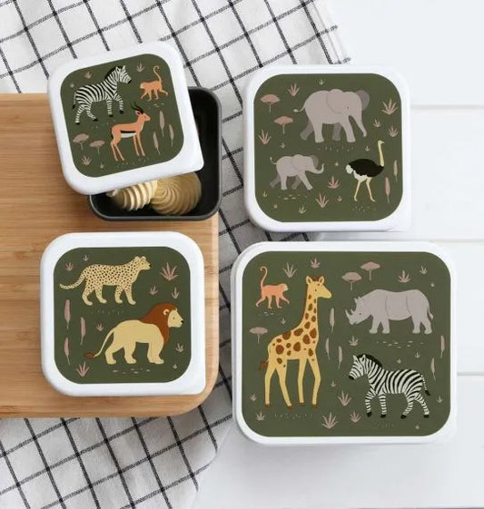 A Little Lovely Company: Lunch & snack box set: savanne