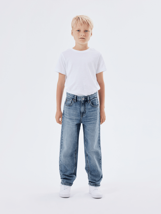 Name it: SEAN: jeans straight Medium Blue Denim