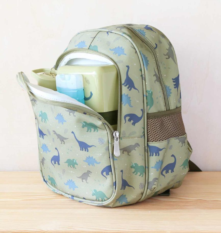 A Little Lovely Company: Rugzak dinosaurus + geïsoleerd compartiment