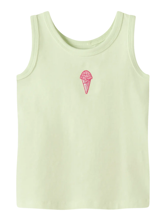 Name it: Tank top lime ijsje