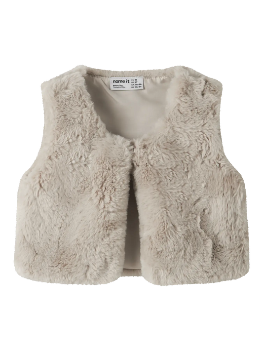Name it: Fake fur vest peyote